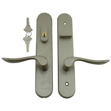 Marvin Active Keyed Handle Set Trimset with interior thumbturn - Satin Taupe picture