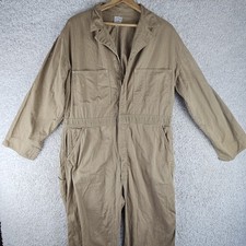 Vintage 40s 50s GO-PFOR Johnson Coveralls Sz 46 Talon Zipper Herringbone Twill picture