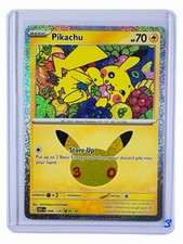 Pokemon TCG Pikachu 048/128 (26/30) 30th Celebration Rare Holo Near Mint picture