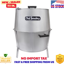 Old Smokey 22 in. Charcoal Grill in Silver picture