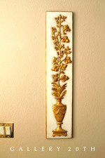 HOLLYWOOD REGENCY MCM GILDED WALL ART 50S 60S DECORATOR PIECE VTG MID CENTURY picture