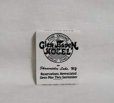 Vintage Glen Haven Hotel Matchbook Skaneateles Lake New York Advertising Full picture