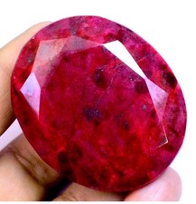 RARE 400.70 Ct Natural HUGE Red Ruby Museum Grade Certified Oval Loose Gemstone picture