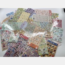 DAISO Japan Kawaii Sticker Sheet Random Animal Food Puffy Deco from JAPAN New picture