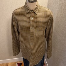 Relwen Chamois Lined Flannel Shirt Size Large EUC picture