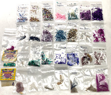 Lot of 31 Packs of VTG Beads & Sequins 1930's-1950's Dorothy Flicek A Walco picture