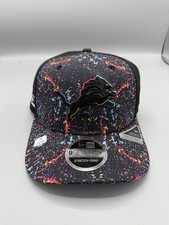 Detroit Lions New Era 2025 NFL Crucial Catch 9SEVENTY Adjustable Hat - Black picture