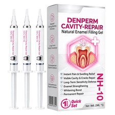 DenPerm Cavity Enamel Filling Gel, NH-10, 3ml*3 Nano Hydroxyapatite Gel Daily picture