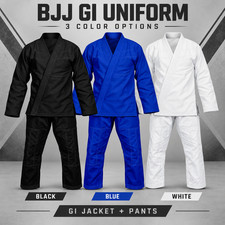 BJJ Gi Uniform Adults Brazilian Jiu Jitsu Training Competition Martial Arts Suit picture