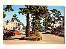 Carmel By the Sea California~Ocean Avenue~Vintage Postcard  3879 picture