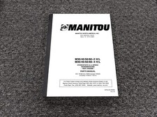Manitou M30-2 M40-2 M50-2 M60-2 H/L Rough Terrain Forklift Parts Catalog Manual picture