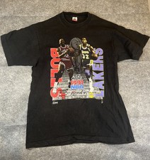 Vintage 1991 NBA Finals Tshirt Michael Jordan Chicago Bulls Magic Johnson Lakers picture