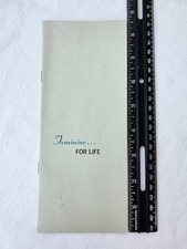 Vintage 1969 FEMININE...FOR LIFE Menopause Hormone Therapy Pamphlet Wilson HRT picture