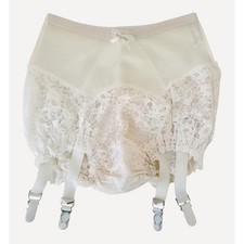 VINTAGE *PRISTINE* 1960's Empire Foundation Women's Lace Girdle Garter Size S picture