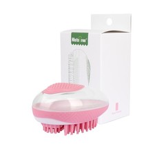 Dog Cat Bath Brush 2-in-1 Pet SPA Massage Comb Soft Silicone Pets Shower Hair Gr picture