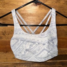Lululemon Women's Blue and White Bra picture