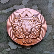 BULK SALE 100pc Scottsdale Lion Stacker Ultra 3D  .999 1oz Copper Round LOT Mint picture