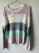 NWT Copper Key Sweater Sz Med Preppy Multicolor  picture