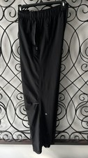 lululemon Men’s Black Jogger Pants Size M Tapered Stretch Drawstring Pockets picture