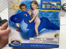 Intex Inflatable Wally The Walrus Pool Float Toy Rare Large NEW picture