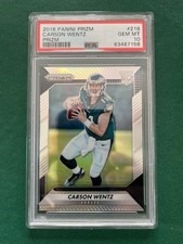 2016 Panini Prizm Carson Wentz Rookie RC #218 PSA 10 Prizm  picture