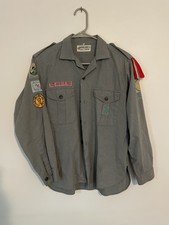 Vintage 60s–70s Norwegian Boy Scout Uniform Shirt (Norsk Speidergutt-Forbund) picture