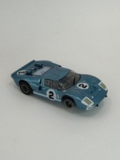 TOMY AFX Racemasters Mega G Ford GT40 #2 Blue Metallic HO Slot Car Clean picture