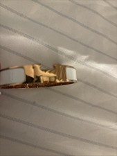 Hermes Clic H bracelet Rose gold white enamel pre-owned in great condition  picture