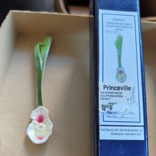 2003 Franz Porcelain Cherry 3D Sculptured Spoon FZ00277 New In Box Vintage picture