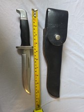 Vintage 1967-1972 2 Line Inverted Buck 119 440-C Orig Sheath USA picture