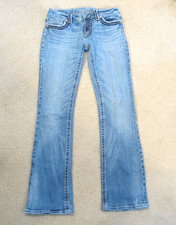 Miss Me Irene Boot Cut Jeans Women's 30 X 32 (Tag 29) Stretch Flap Pocket picture