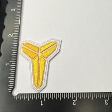 NBA​ Kobe​ Bryant​ black Mamba logo for​ patch​ iron​ on/sew on  Gold & White picture