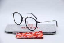 NEW MOREL 1880 60075M NG01 BLACK SILVER AUTHENTIC FRAMES EYEGLASSES 48-21 picture