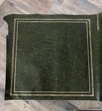 Green Leather Insert For Desks Writing Tables and Bureaus Gold Tooling/Embossing picture