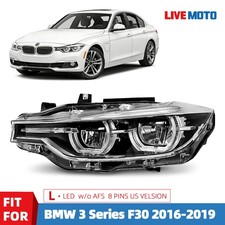 LED Headlight w/o AFS For 2016-2019 BMW 3 Series F30 320i 340i 330i Left Driver picture