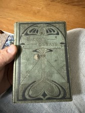 Antique Bacon’s Essays Francis Bacon M.A. Donohue Chicago Hardcover Rare picture
