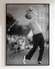 Jack Nicklaus Retro Vintage B&W Golf Photo Poster 24x36 Unframed picture