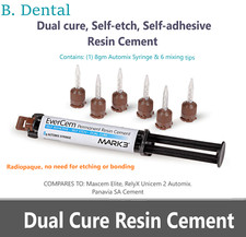 Mark3 EverCem DualCure Dental Permanent Resin Cement Automix Syr + 6 Mixing Tips picture