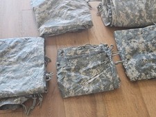 Defective LOT of 5 USGI Army Reversible Field Tarp Ground Tarpaulin 91 x 81 picture