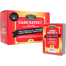 Card Saver 1- 4000 Count - Semi Rigid Card Holder, Trading Card Protectors - picture