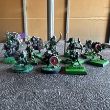 13pc Vintage Metal Fantasy Miniatures Orc Goblin Warriors Painted Lot picture