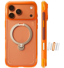 TORRAS Ostand Q3 Air for iPhone 17 Pro Case 6.3” with 360 Magnetic Stand, Orange picture