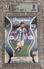 2024-25 LIONEL MESSI DONRUSS SOCCER MAGICIANS GOLD #10 ARGENTINA 1/10 PSA 8 picture
