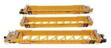 Walthers HO Scale ~ Articulated 3-Unit 53' Well Car ~ Trailer Train TTX #786993 picture