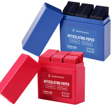 Dental Articulating Paper Strips Refill 100 microns 55×18 mm 300/Box Red Blue picture