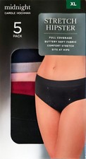 Carole Hochman Midnight Womens Hipster 5 Pack XL picture