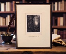 Original Signed Alphonse Legros Etching Woods in Winter Sun 1st Plate Bliss 363 picture