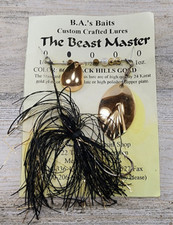 Vintage BA's Baits The Beast Master Custom Crafted Lure 3/8 oz Spinner Bait picture