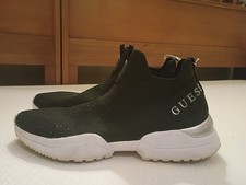 GUESS Women's Bellini Slip-On Sneakers, Black/White, Size 9 picture