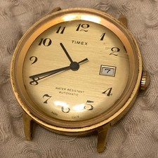 70s Vintage Timex Automatic Day Breguet Numerals Men's Dress Watch - Running picture